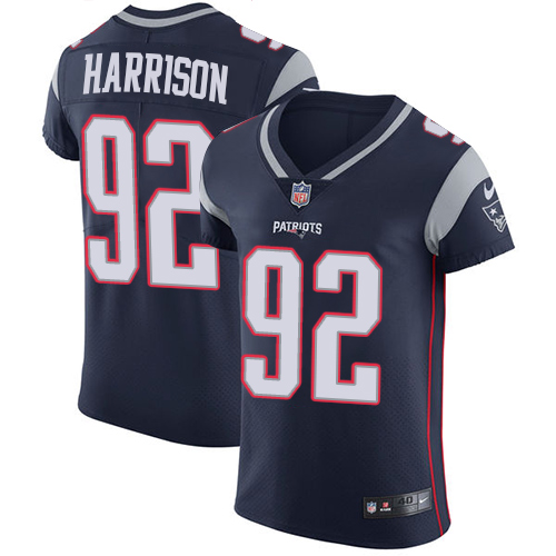 Nike Patriots #92 James Harrison Navy Blue Team Color Men's Stitched NFL Vapor Untouchable Elite Jersey